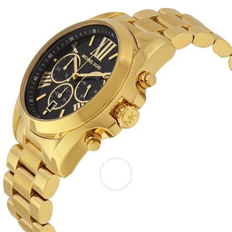 michael kors black goldwatch|michael kors chronograph gold.